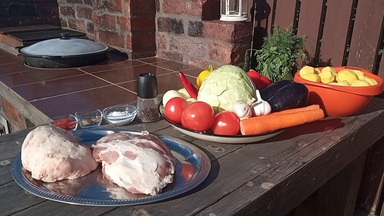 Узбекская БАСМА в казане на костре !!!