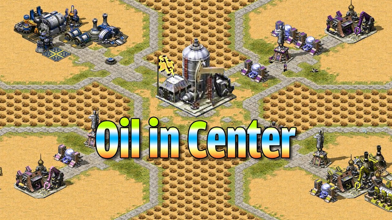 Red Alert 2 & Yuri's Revenge - Oil Derrick in Center - Remasterd by Tutankhamun
