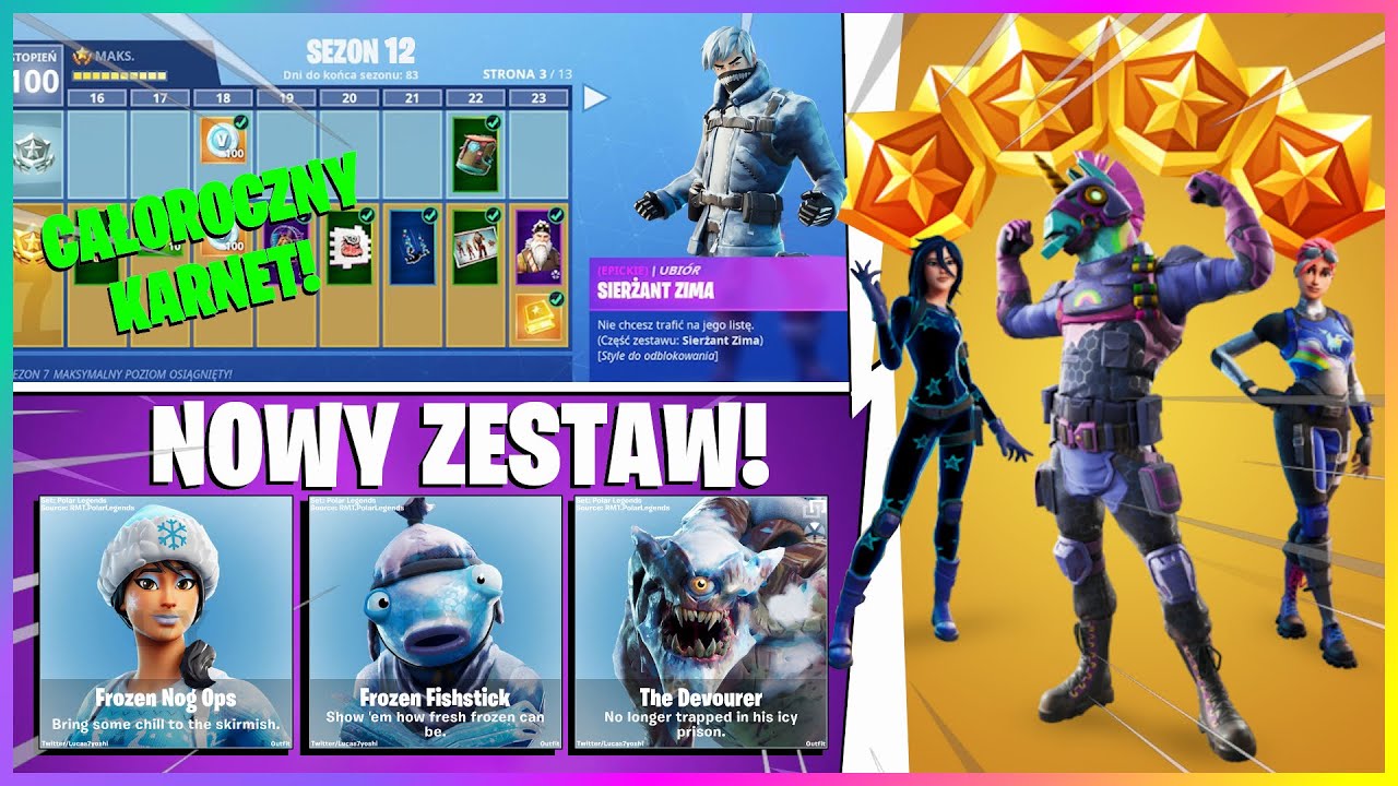 CAŁOROCZNY KARNET BOJOWY! *NOWY POLARNY PAKIET SKIN&Oacute;W* NOWOŚCI NADCHODZĄCE DO FORTNITE!