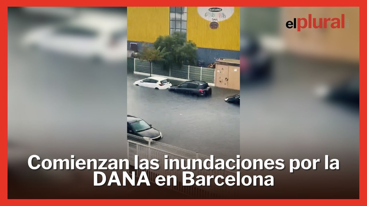 Comienzan las inundaciones por la DANA en Gavá y Casteldefells, Barcelona