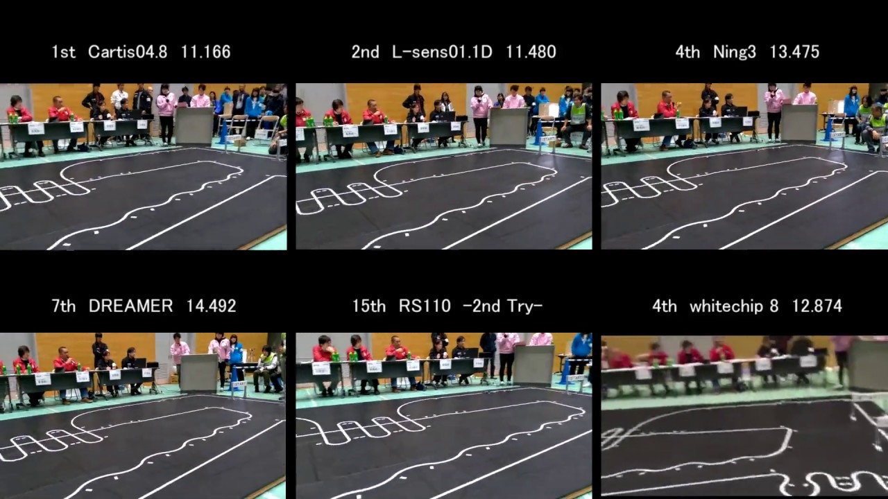 [Robotrace] All Japan Contest 2018  Comparison with top tracers 2