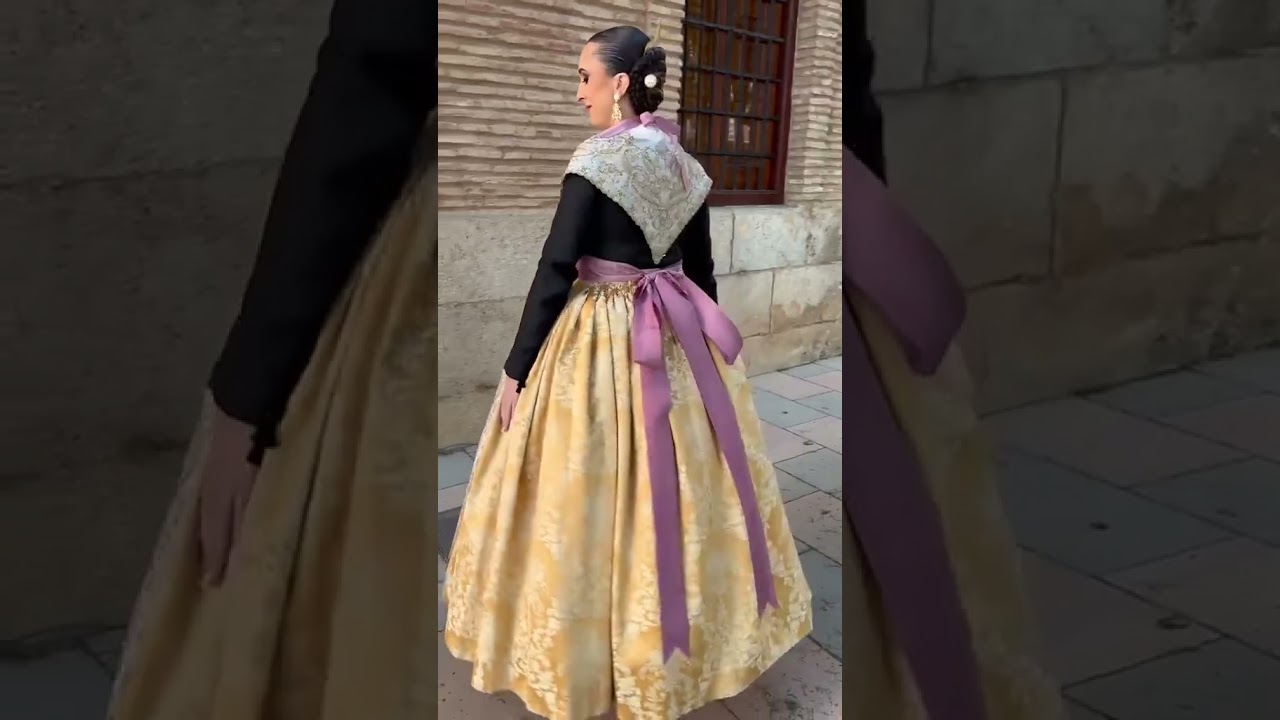 Vestido de fallera a l'antiga Fabric Tela Fallera  #fallas2025 #alantiga #fallas25 #falles2025