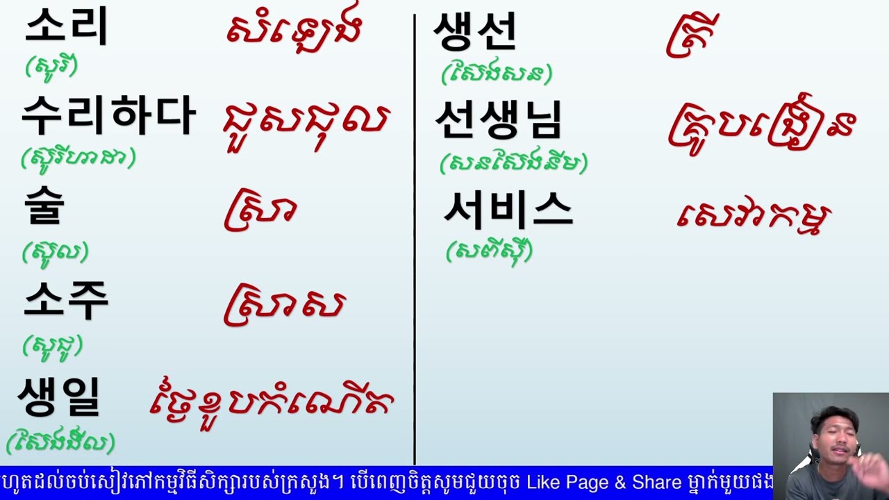 របៀប ឬគន្លឹះក្នុងការបញ្ចេញសំឡេងㅅពេលដែលនៅមុខគេ ឬសំឡេងទី១