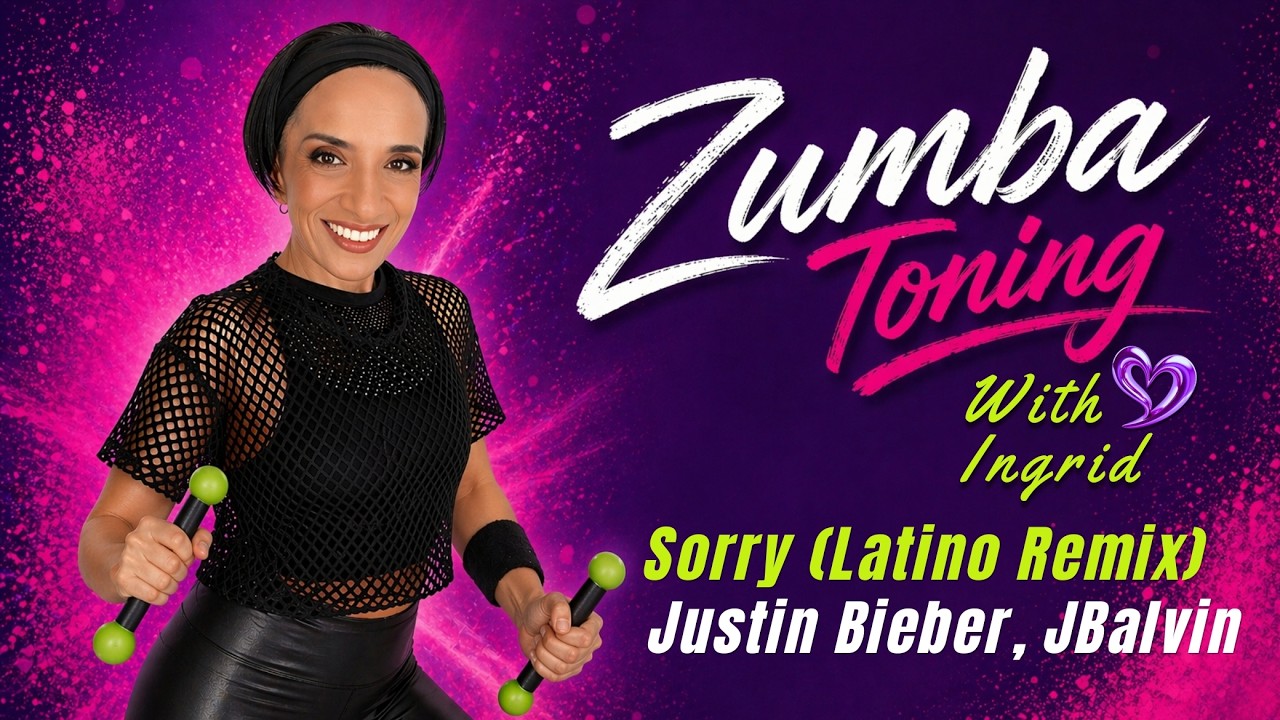 Zumba Toning | Sorry (Latino Remix) | Justin Bieber, JBalvin | Zumba Fitness with Ingrid 💜 