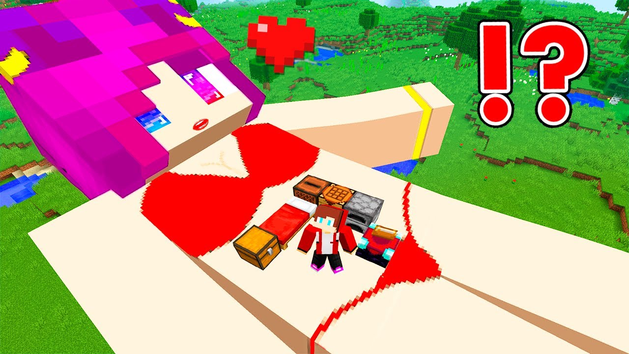 JJ Build House Inside GIRL?! Mikey Save JJ in Minecraft - Maizen