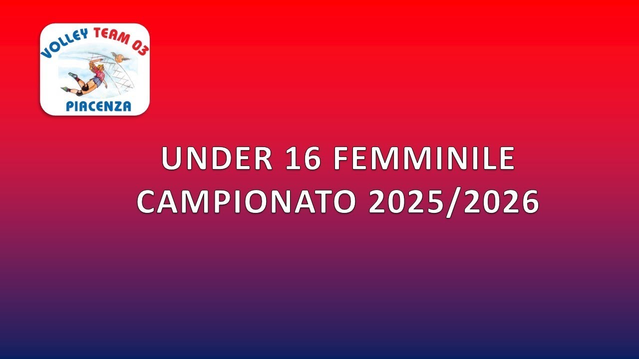 Under 16 - VOLLEY TEAM 03 BLU vs MIOVOLLEY GOSSOLENGO - 20/12/2025