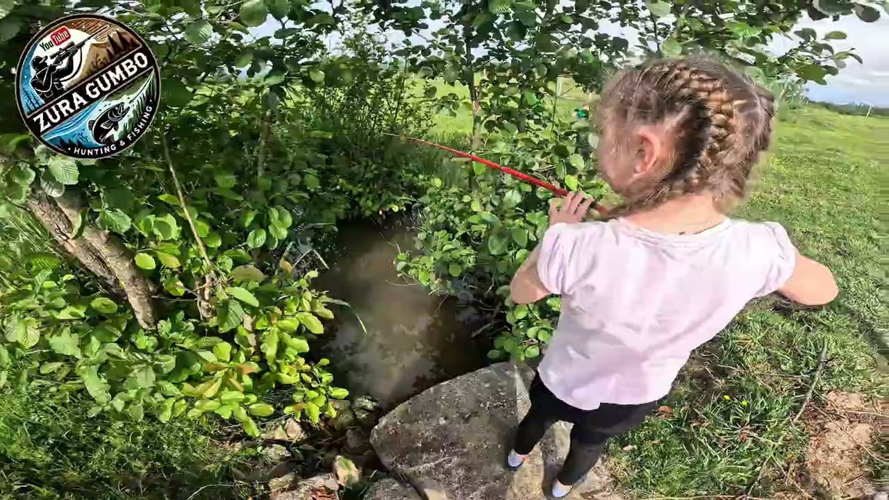 თევზაობა სოფლის ღელეზე