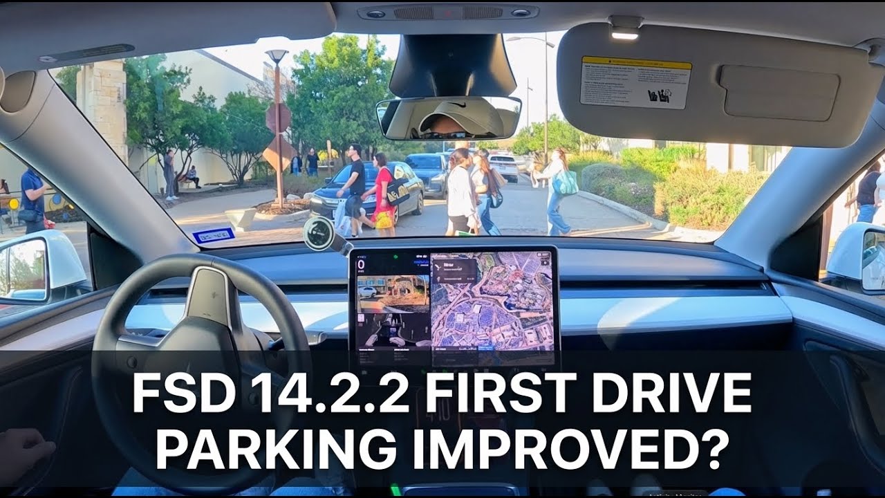 Tesla FSD 14.2.2 First Drive: Has Parking Finally Improved?