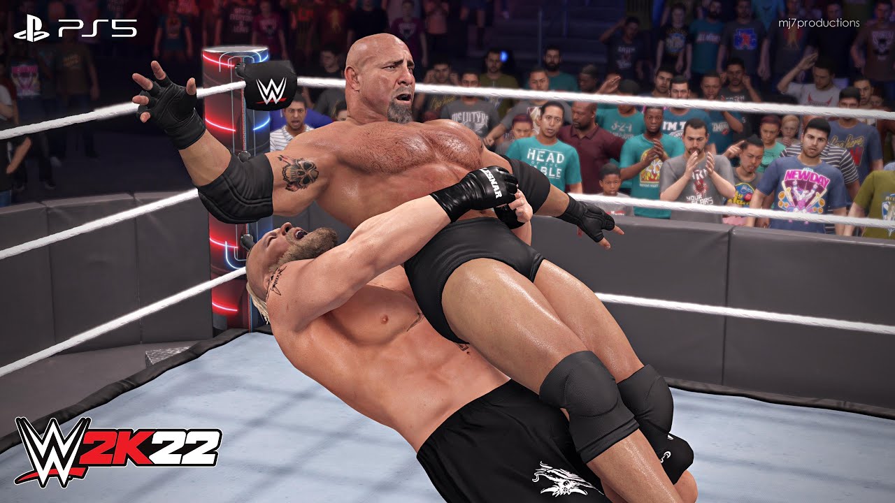 WWE 2K22 - Goldberg vs. Brock Lesnar - Survivor Series No Holds Barred Match | PS5™ [4K60]