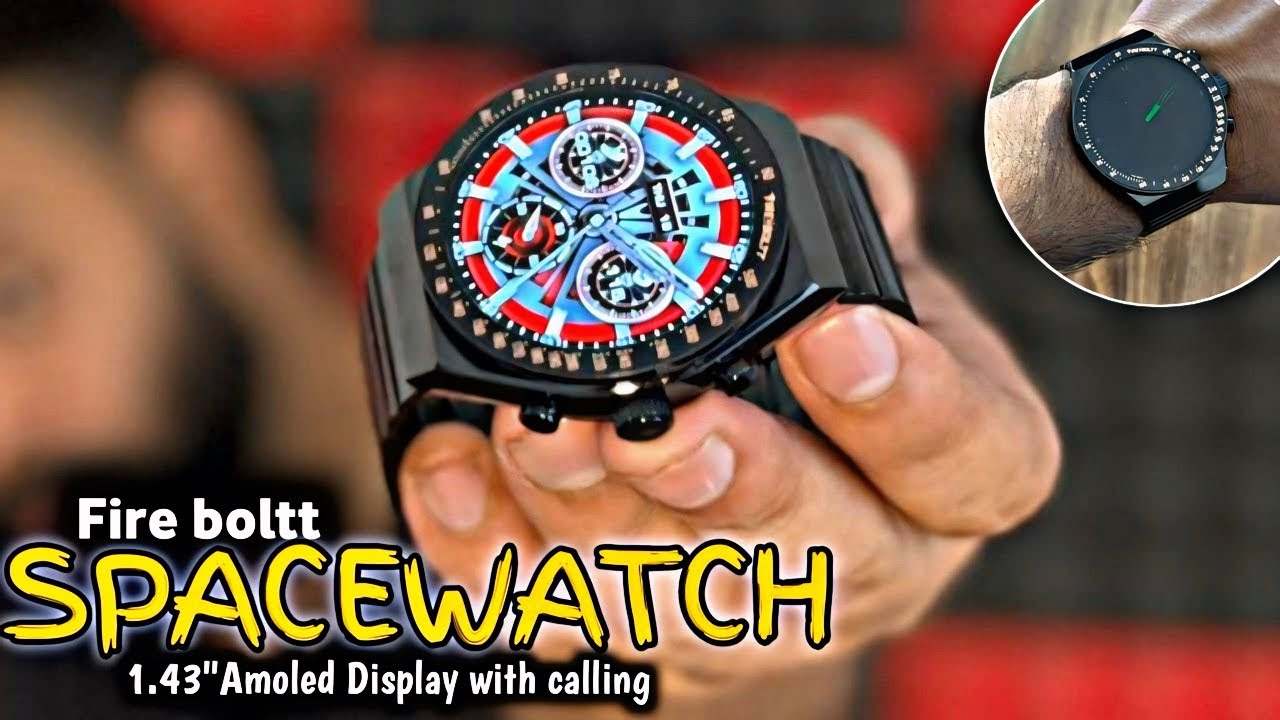 Fire boltt spacewatch  Review ! 1.43’’ Round Amoled Display with Bluetooth calling