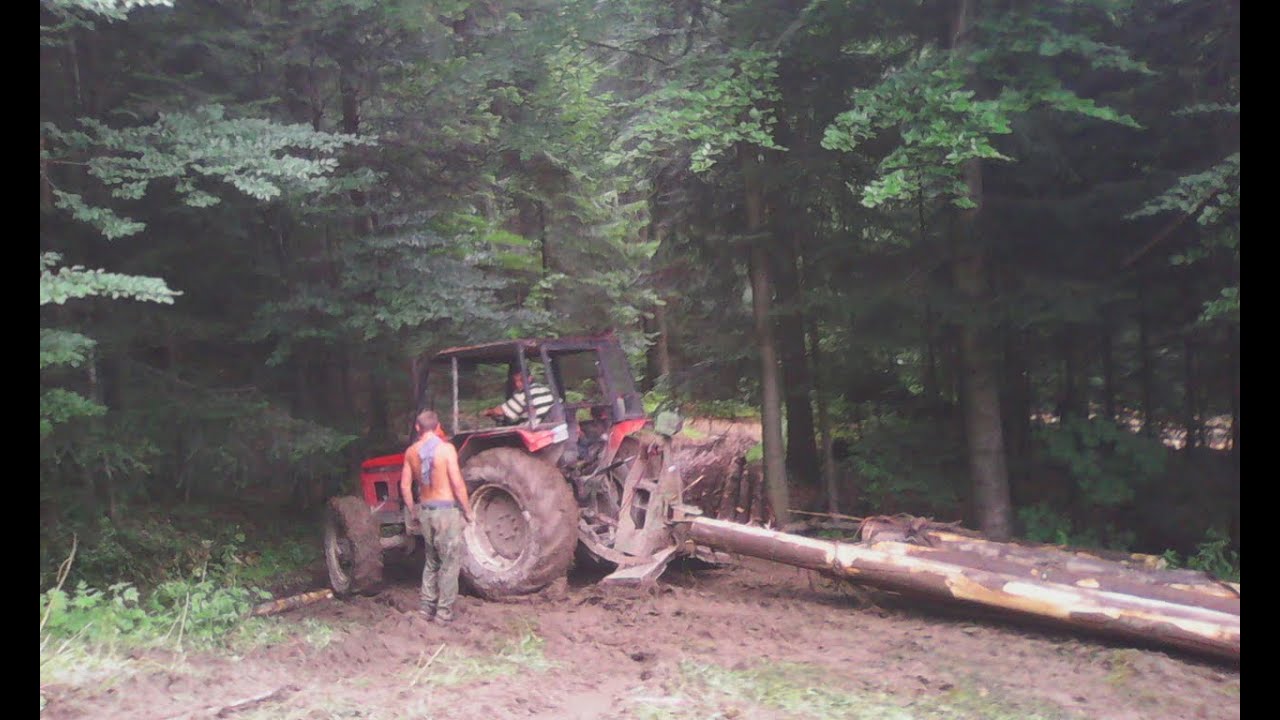 🌲ZRYWKA DRZEWA TRAKTORAMI W BESKIDACH🌲 ZETOR 7045, ZETOR 6045, URSUS C-360, T25