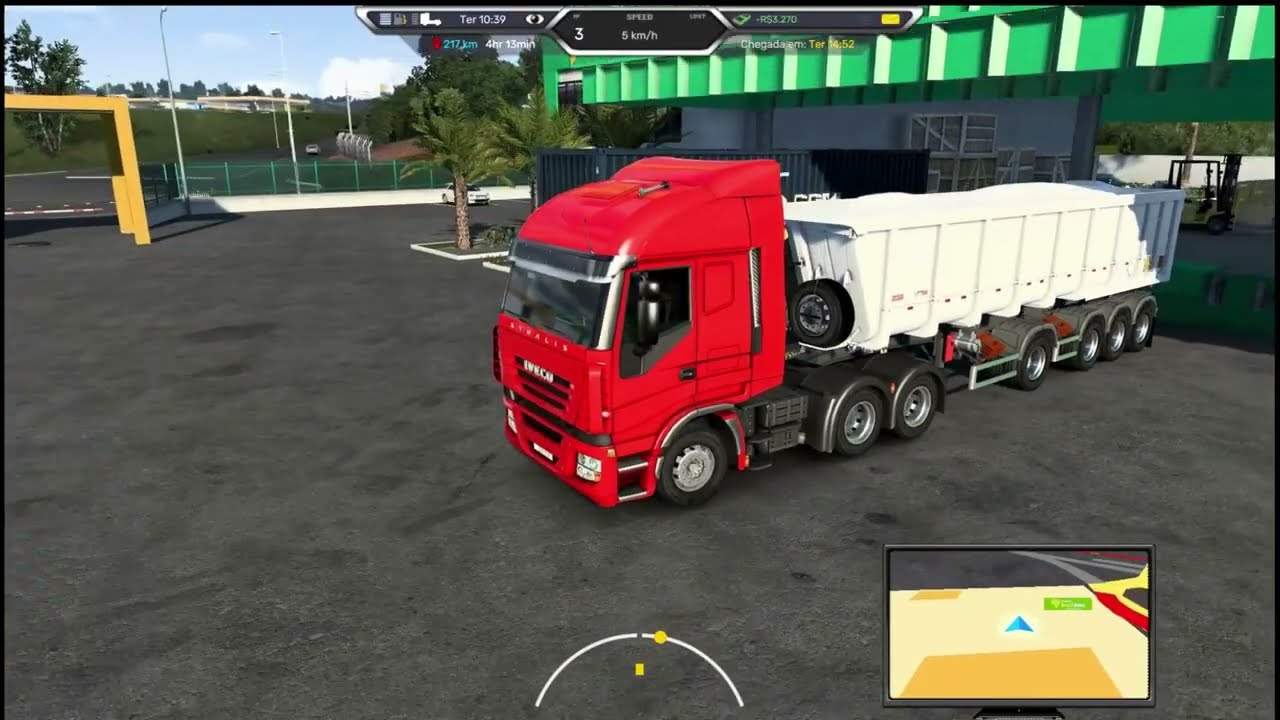 #ets2 iveco quase não aguentou a caçamba no 4 patas