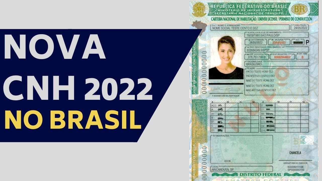 CONHEÇA A NOVA CNH 2022 E VEJA O QUE MUDA