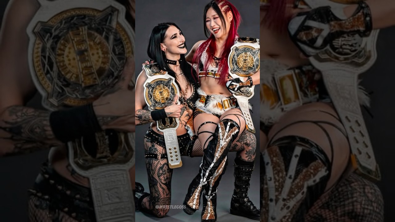 Champions Energy! 💥 Iyo Sky & Rhea Ripley RHIYO Photoshoot 