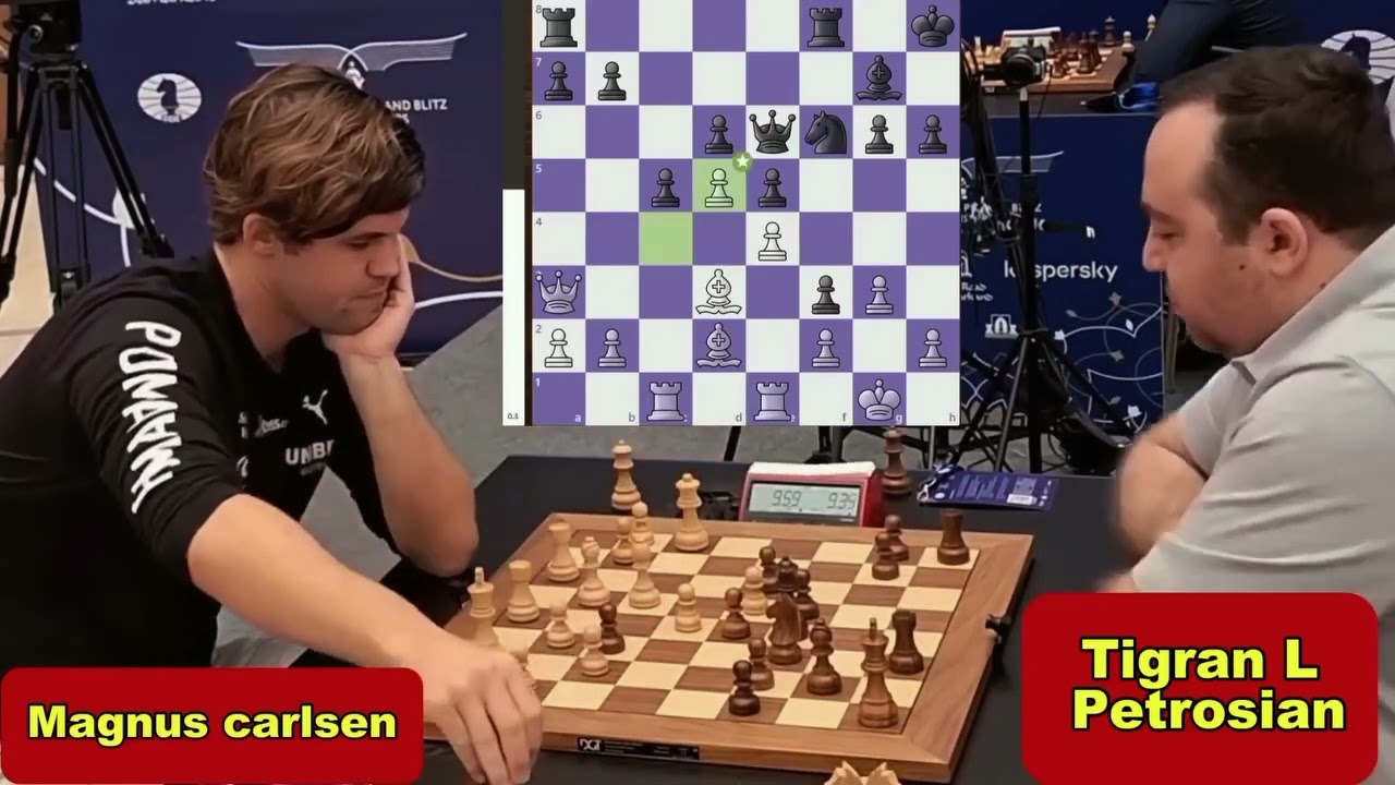 Magnus was late but still not start the game. 