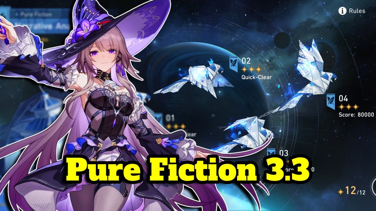 Pure Fiction 3.3 80K Score Run w/ E2 Mydei & E2 The Herta Teams! | Honkai Star Rail