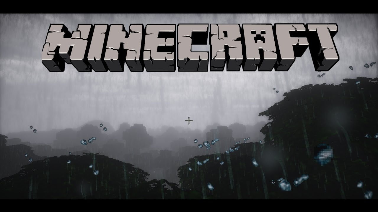 Relaxing Minecraft - Building a Forest Cottage in Thunderstorm