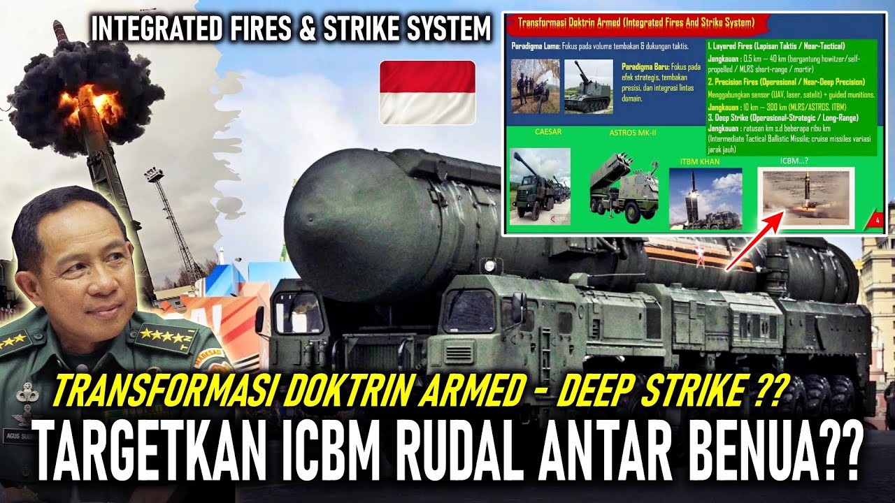 ICBM ?!! TRANSFORMASI DOKTRIN ARMED TNI BERGERAK KE ARAH DEEP STRIKE, ADA ICBM RUDAL ANTAR BENUA??