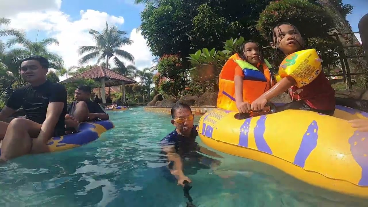 menyelam di kolam arus dayang resort #singkawang
