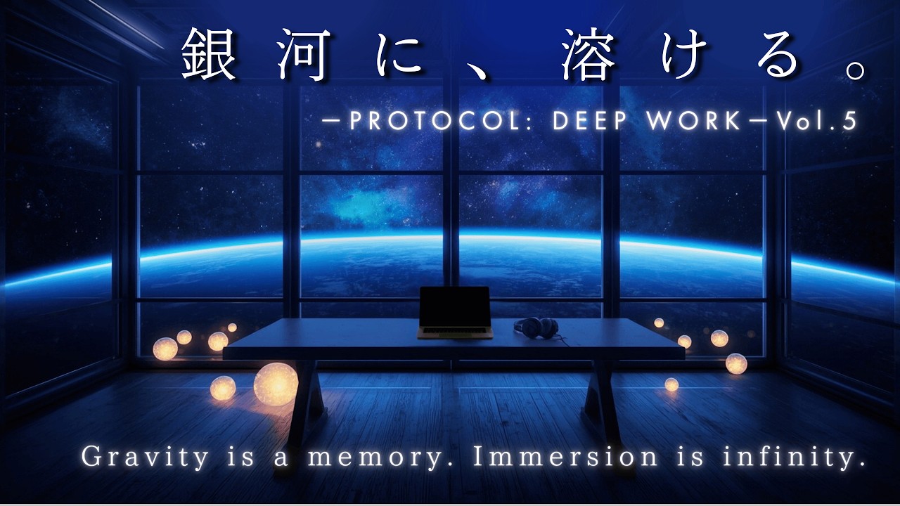 Melting into the Galaxy.｜Cosmic BGM to Liberate Your Mind from Gravity - PROTOCOL: DEEP WORK Vol.5