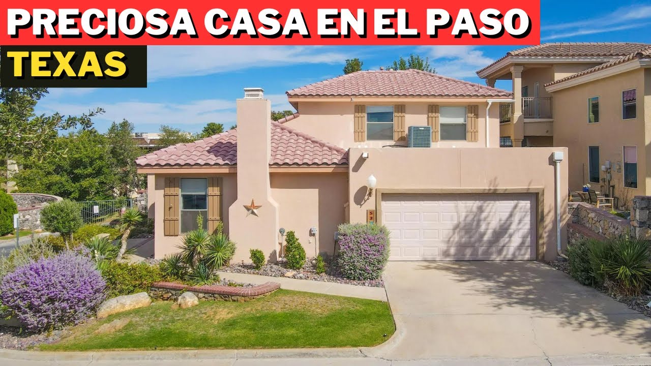 PRECIOSA CASA EN VENTA DE 3 HABITACIONES EN EL PASO TEXAS