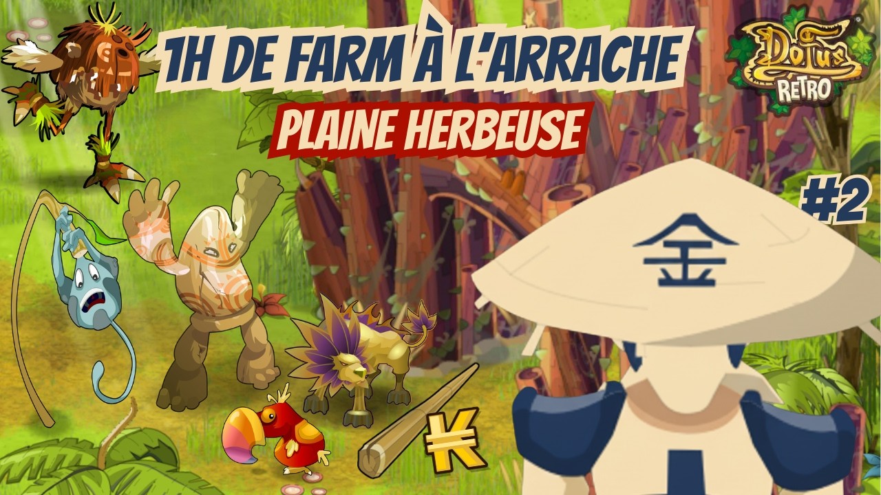 [Dofus Retro] LES PLAINES HERBEUSES (Otomai) : 1H DE FARM &Agrave; L'ARRACHE #02