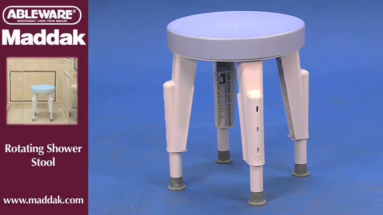 Rotating Shower Stool - Sit On It And Rotate!