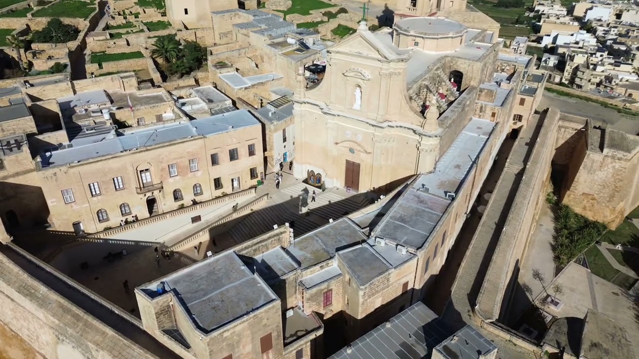 Drone shots of malta,  Valletta and blue lagoon and comino  