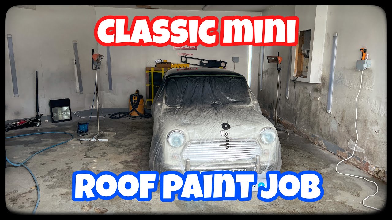 Classic mini roof paint job colour change
