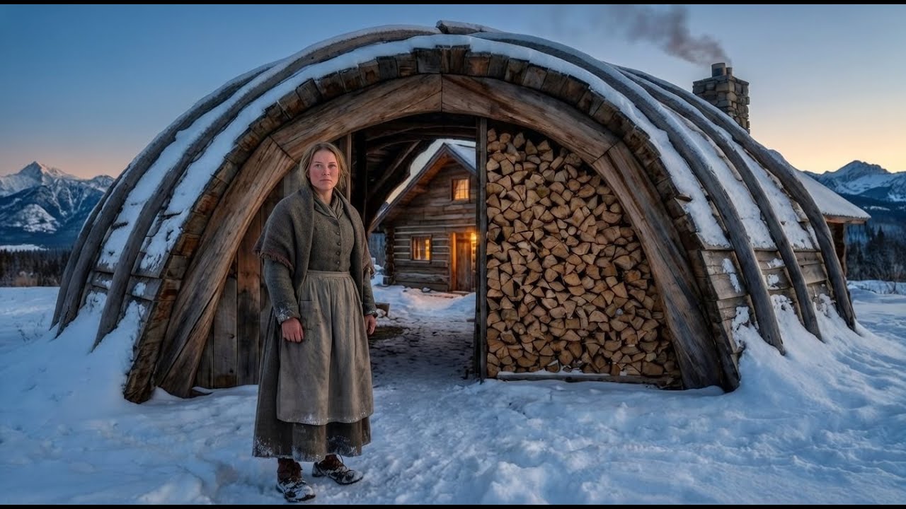 Thrown Out Before Winter, She Made a Quonset Hut for $7 — Until Her Firewood Remained Dry All Winter