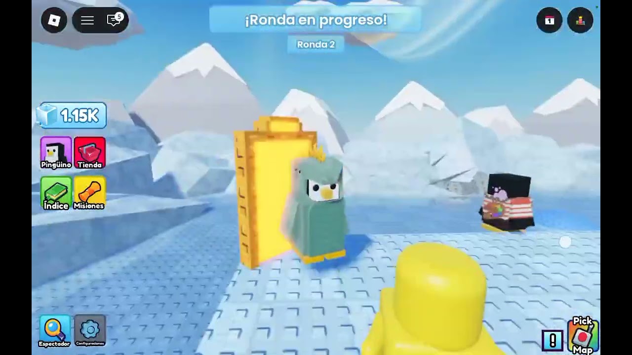 Jugué un mapa de roblox que se trata de pingüinos 
