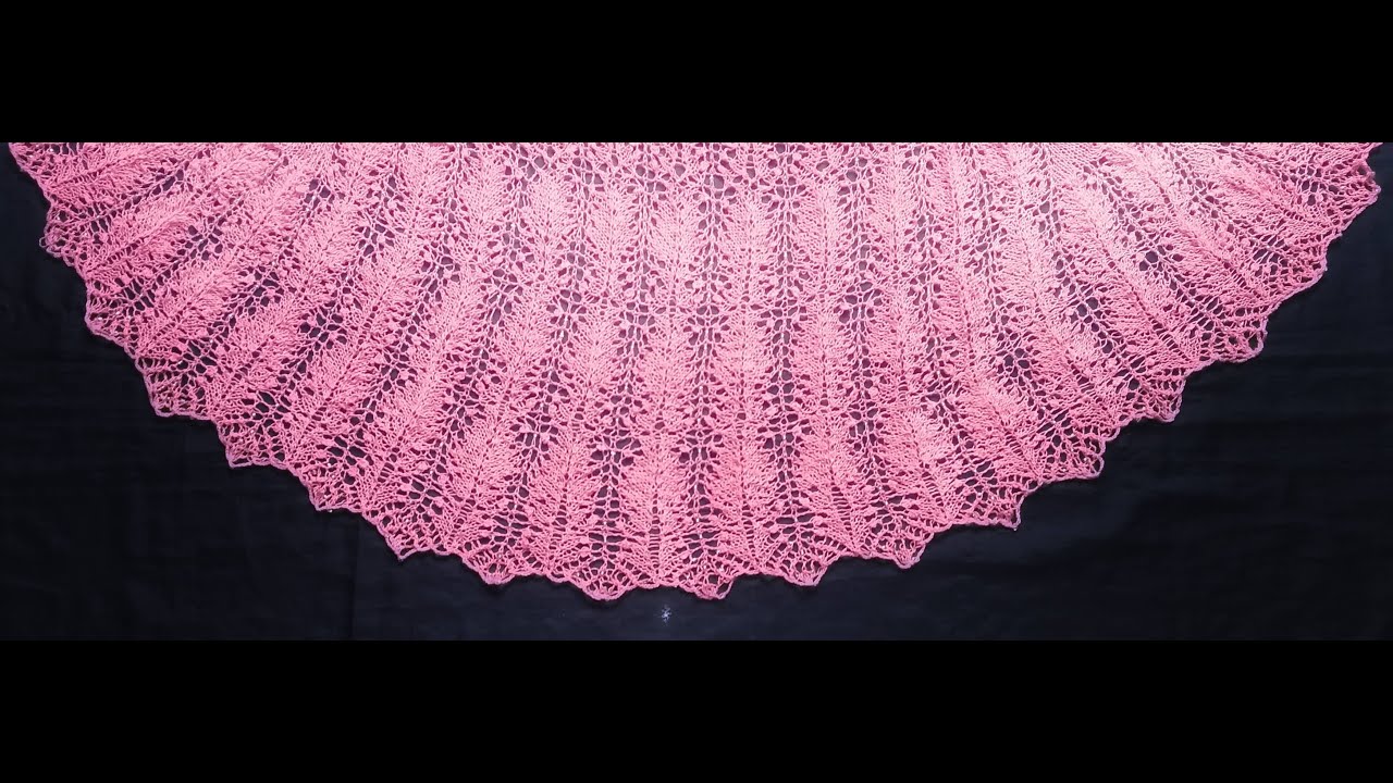 chal a dos agujas proyecto  marusca INICIO scialle a ferri shawl knit