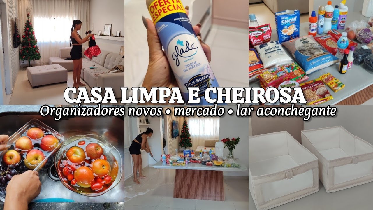 LIMPANDO a CASA TODA ✨ deixando tudo em ordem, COMPRINHAS DE ORGANIZAÇÃO NA SHOPEE, DIA DE MERCADO
