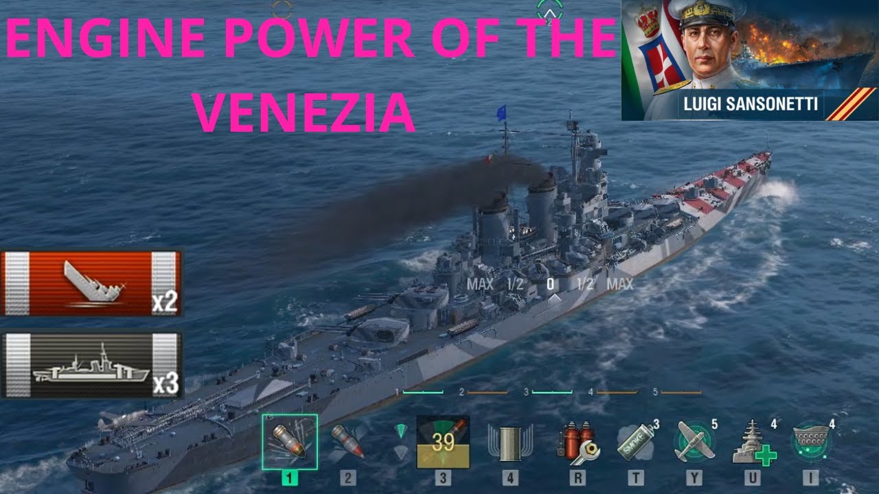 WOWS: VENEZIA 130K , FLANK MASTER