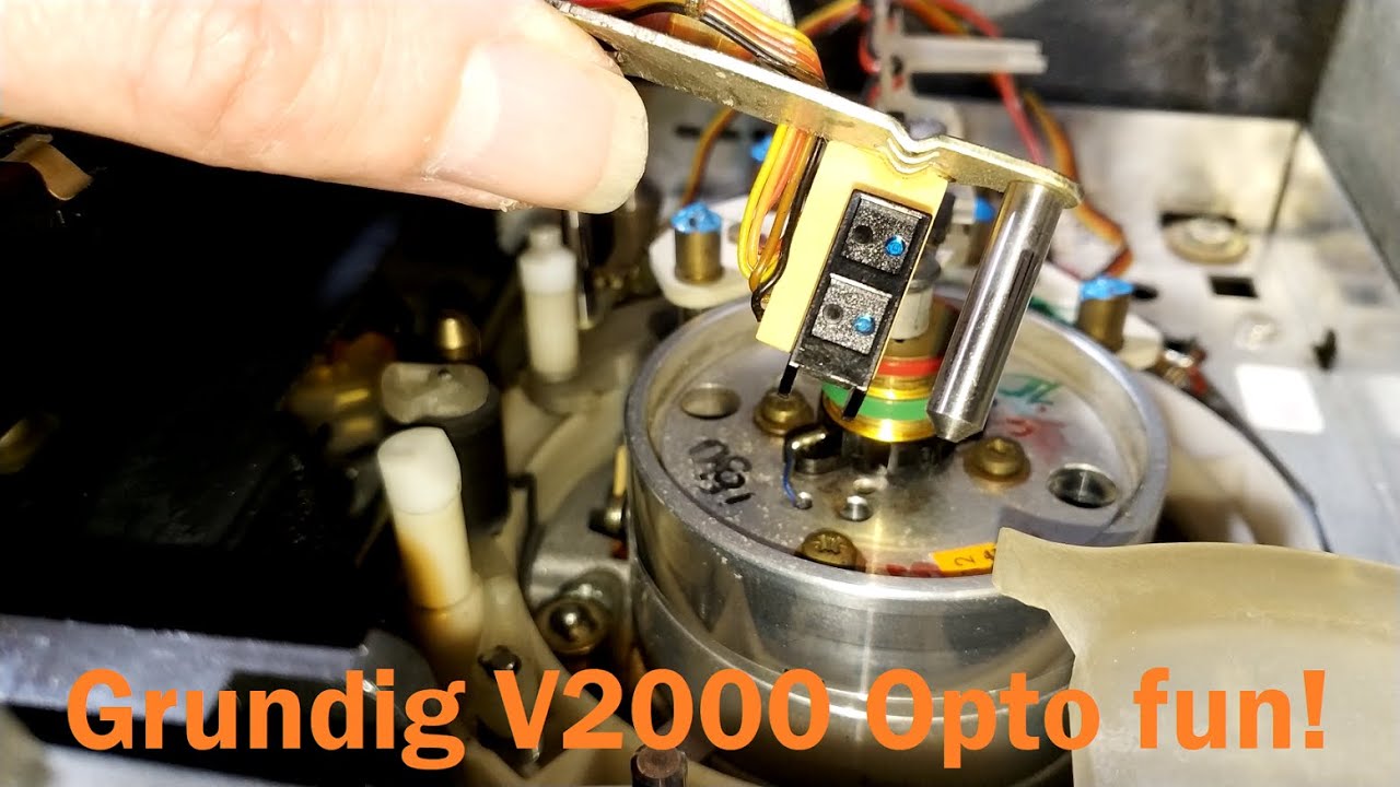 Grundig 2x4 V2000 breaking the tape when rewinding - Opto fun!