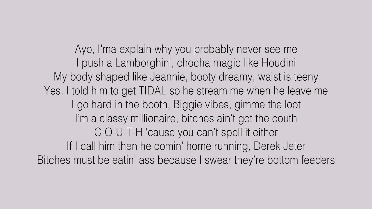 Nicki Minaj - Plain Jane  (Lyrics & Audio) ft. A$AP Ferg.mkv