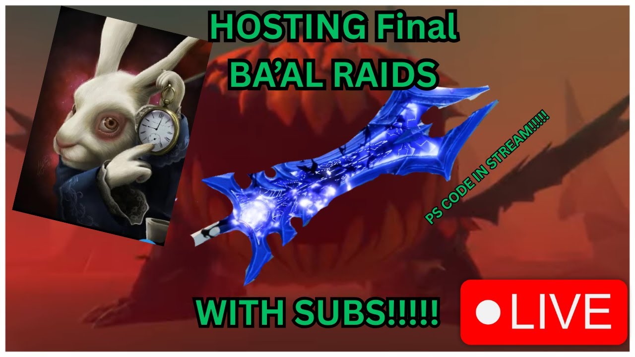 [GPO]Last Two days to get prestige world ender, Hosting Ba'al Raids with Subs!!!!