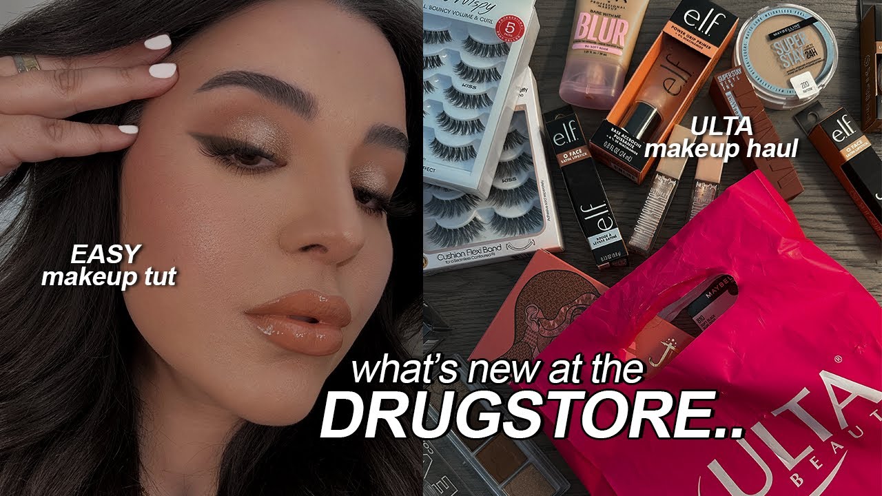 testing hot new drugstore makeup products *makeup tutorial and shop with me!*