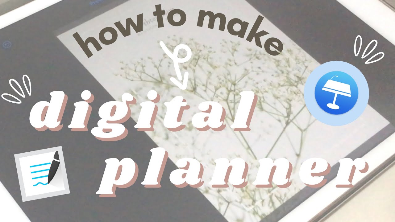 how to make a digital planner for goodnotes 5 using keynote ✏️☁️ with hyperlinks ✨