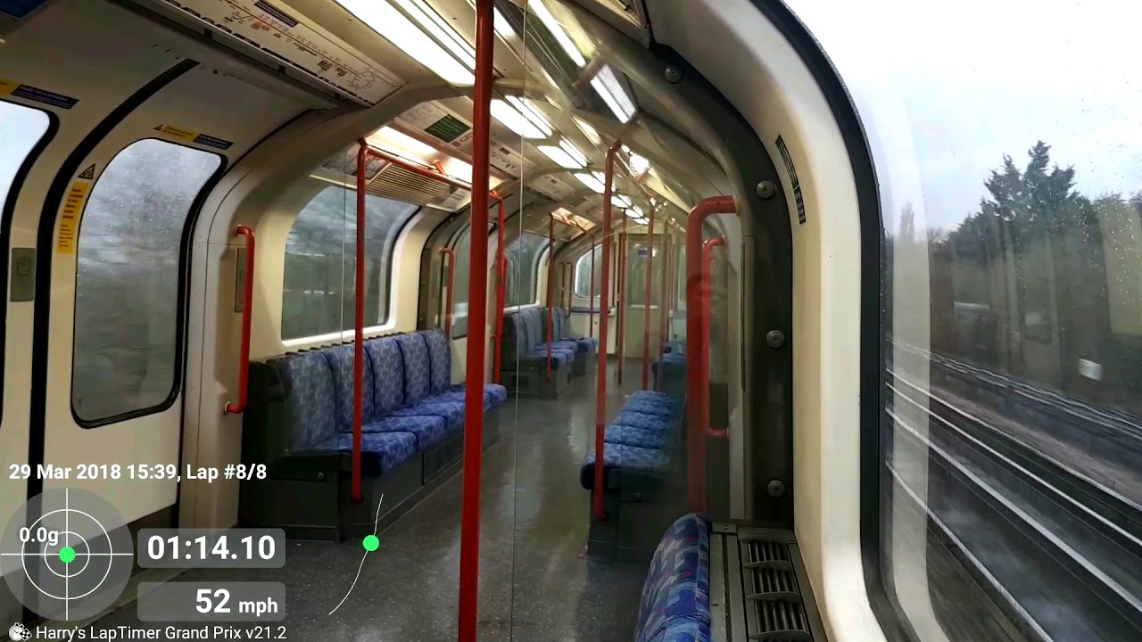 London Underground Central Line 1992 Stock acceleration 0-53mph (0 a 85km/h)