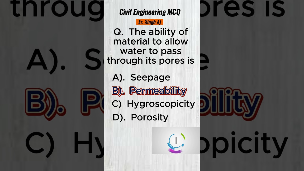 Civil Engineering Student MCQ | Basic Civil Engineering 