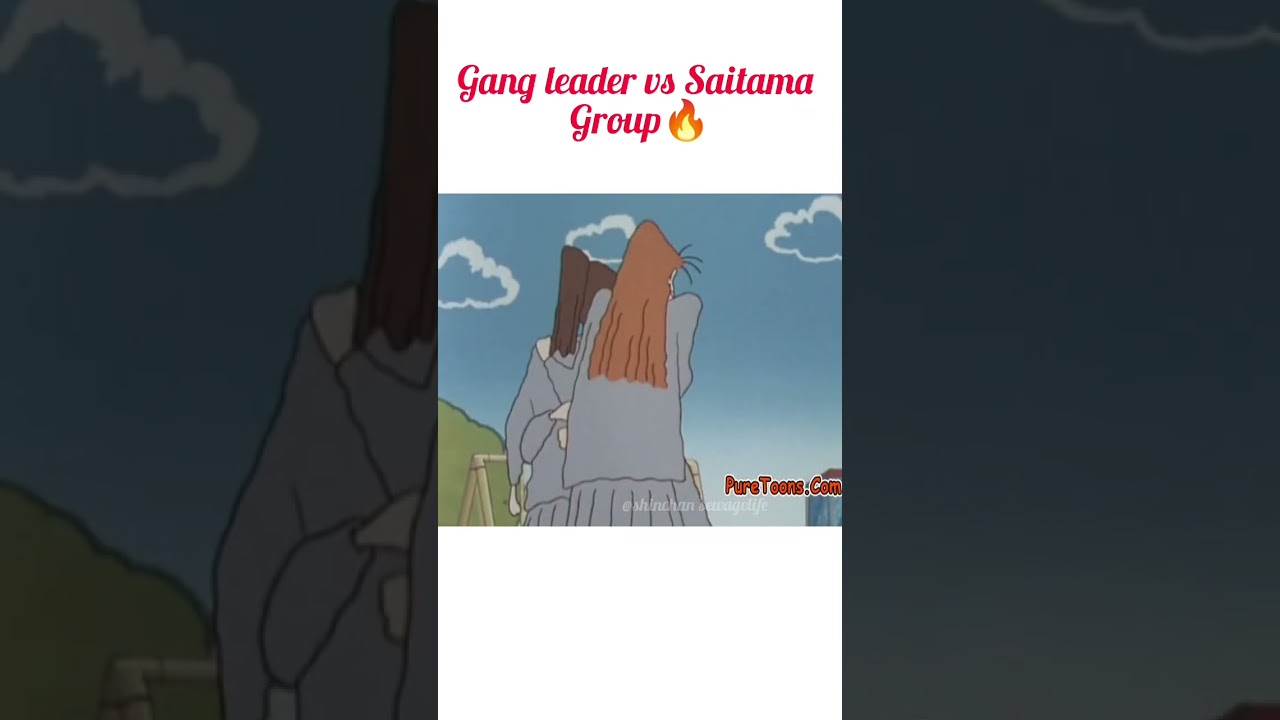gang leader ne Saitama group pr bhari #shinchan #sigma