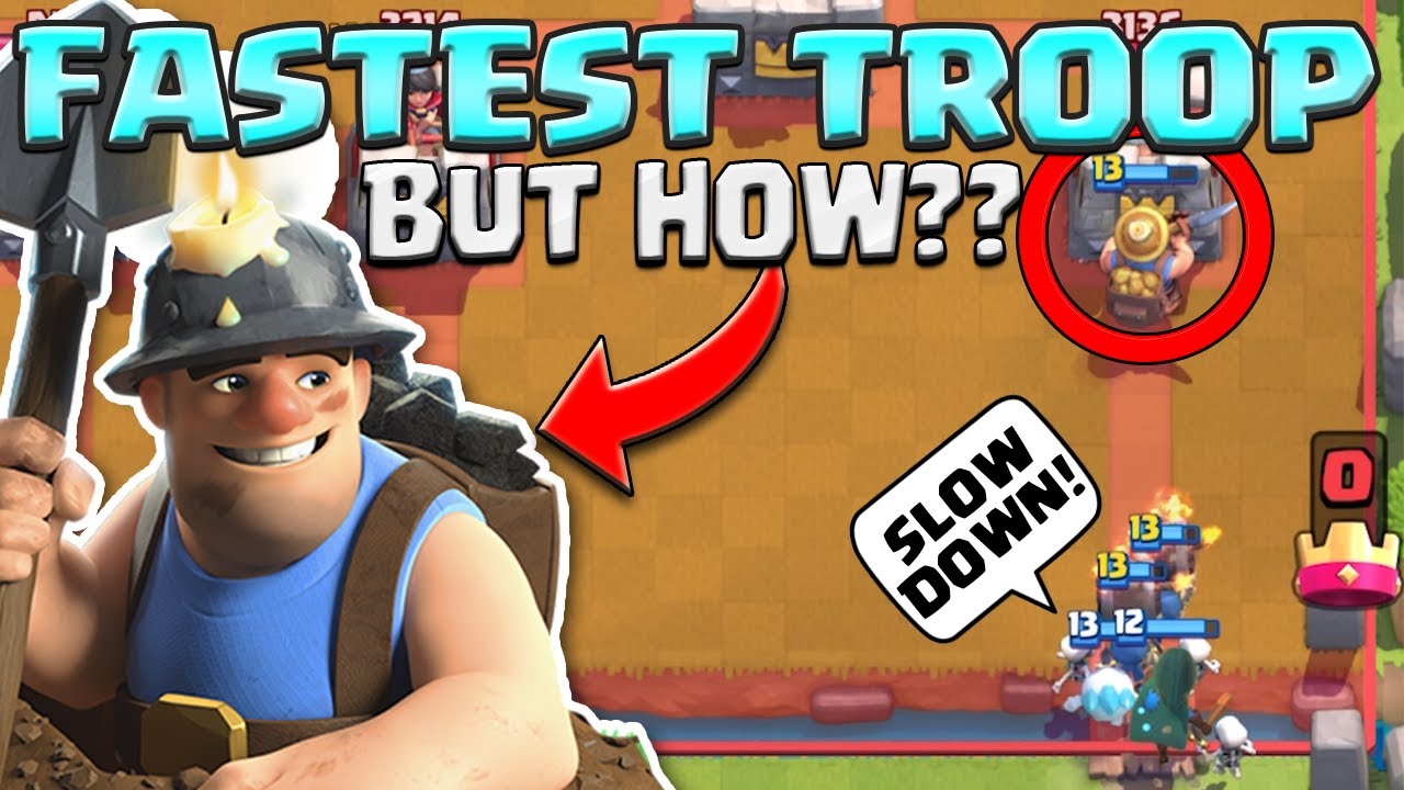 Clash Theory &ndash;&nbsp;How is the MINER the FASTEST Troop in ALL OF CLASH?? [Faster Underground Vs Above]