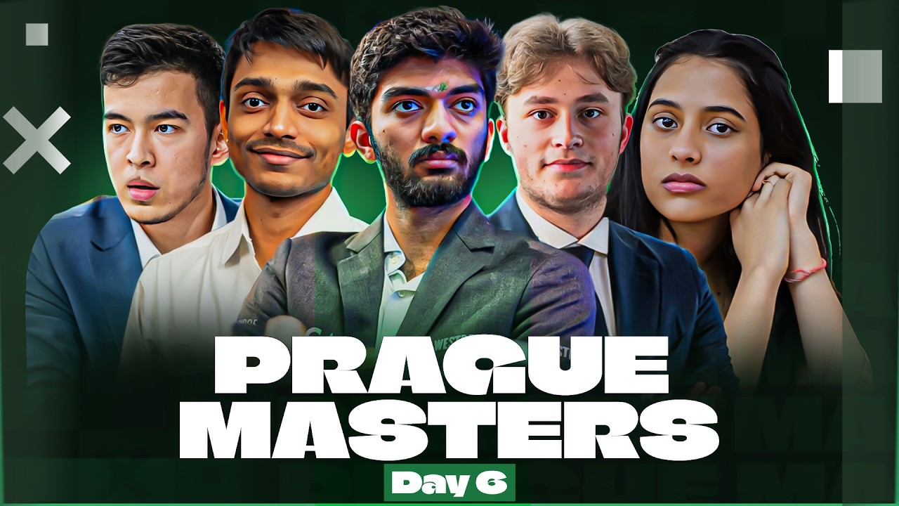 Prague Chess 2026 | Round 6 | Gukesh vs Aravindh, Hans vs Vincent, Abdusattorov vs Yakubboev