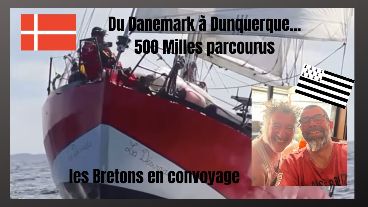 Convoyage de la Désirade voilier acier  du Danemark à Dunkerque. 500 Milles de navigation compliqués
