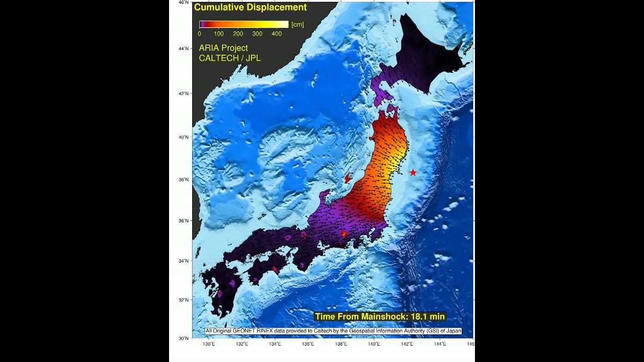 Land motion caused by the 2011 Tohoku Japan earthquake