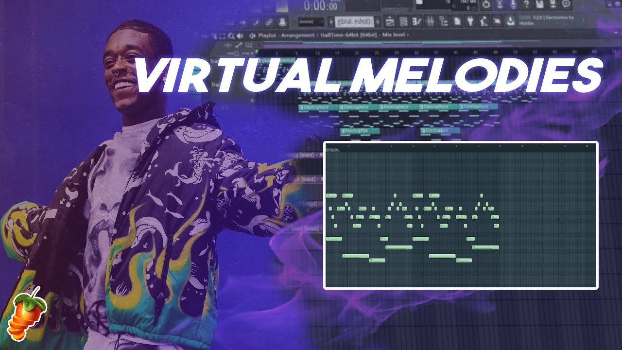 How to make VIRTUALLY MELODIES for Lil Uzi Vert *FROM SCRATCH* | FL STUDIO TUTORIAL