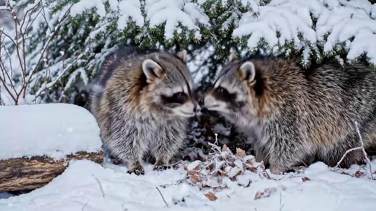 Relaxing Instrumental with Animals & Birds in Snowy Nature Peaceful Winter Wildlife Piano Music