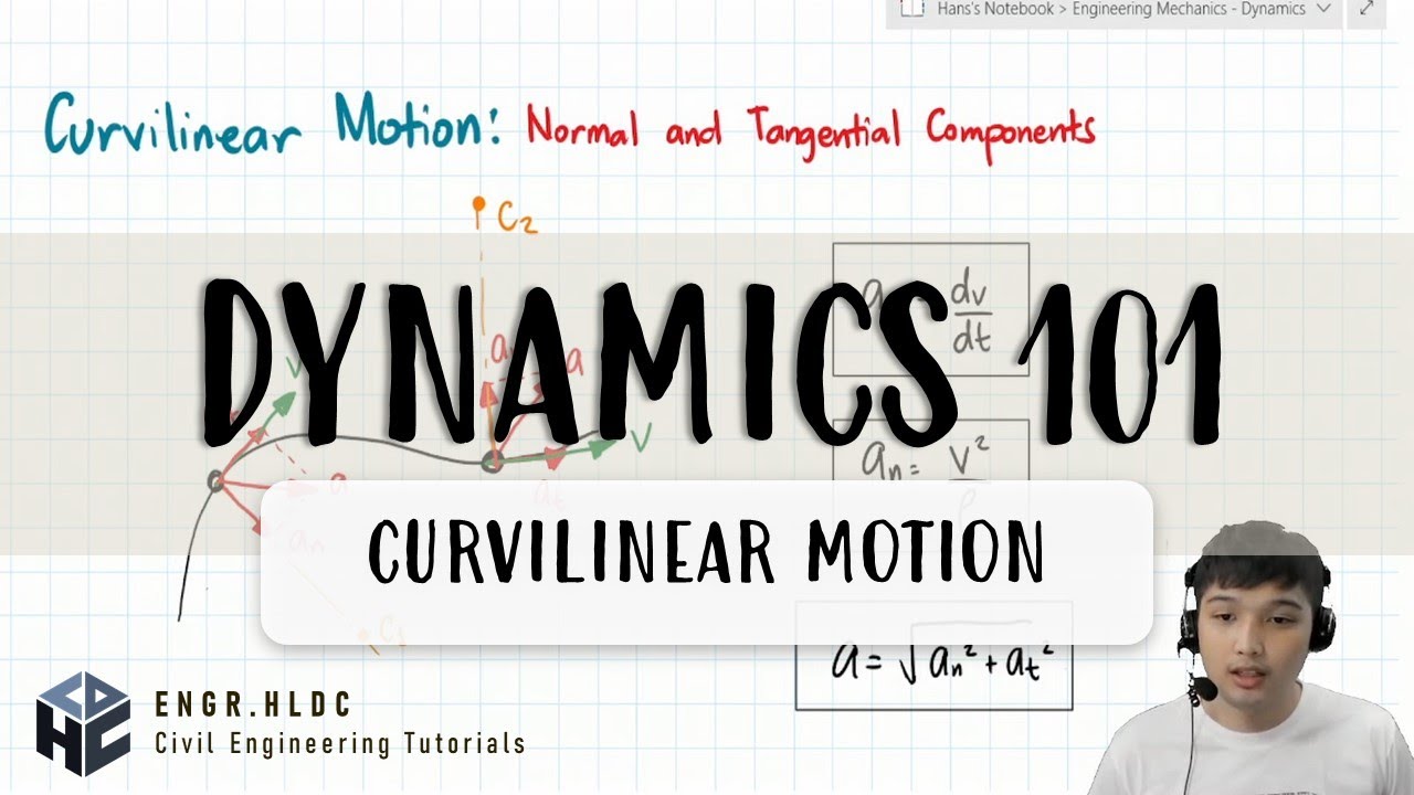 Dynamics | Curvilinear Motion | Normal and Tangential Component of Acceleration