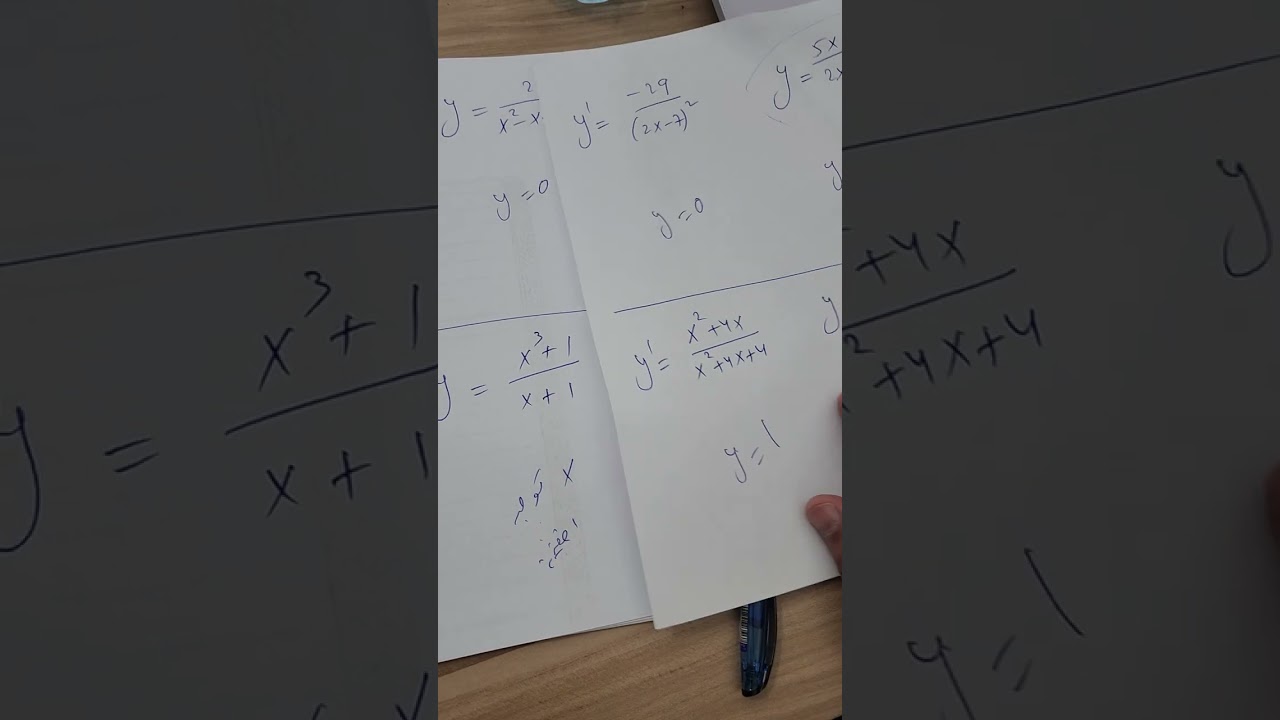 كيف نعرف خط التقارب الافقي لدالة المشتقة